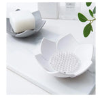 porte savon fleur bleu rose vert gris blanc moderne minimaliste