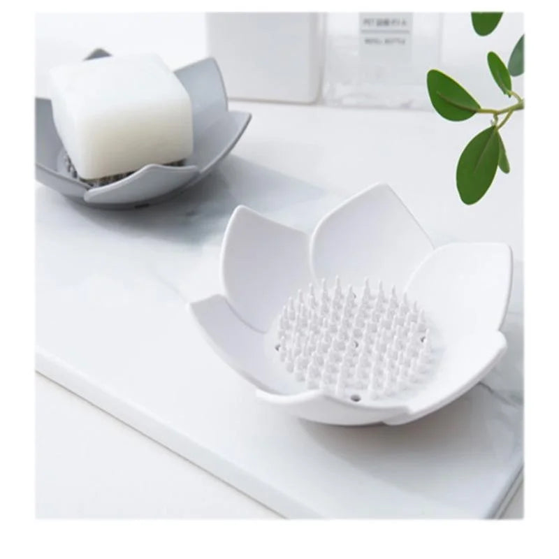 porte savon fleur bleu rose vert gris blanc moderne minimaliste