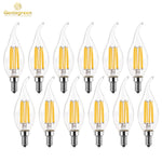 Ampoule LED filament transparente jaune 2700K 6500K E12 E14 25000h moderne vintage