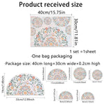 stickers fenetre decoratifs fleurs arc ciel multicolores adhésifs pvc naturel artistique