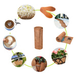 tapis sol marron clair fibre naturelle rustique antidérapant pot fleurs isolation hiver humidité resistant