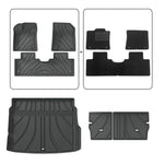 tapis sol voiture noir rayures moderne imperméable protection toutes saisons