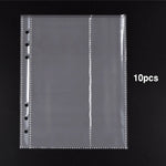 album scrapbooking pochettes transparentes anneaux métalliques rangement diy estampage modernes cartes imprimées plastique lisse