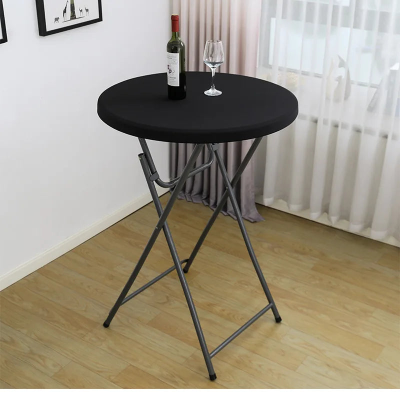 nappe table ronde extensible spandex imperméable banquet mariage fête décoration intérieure extérieure