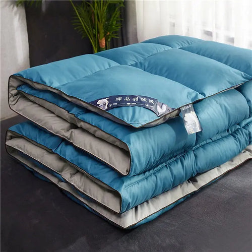 couette duvet d'oie blanc 95 coton épais confortable moderne 150x200 180x220 200x230 kg