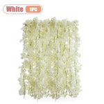 guirlande fleurs artificielles rose clair decoration murale exterieure maison romantique 180cm fête anniversaire