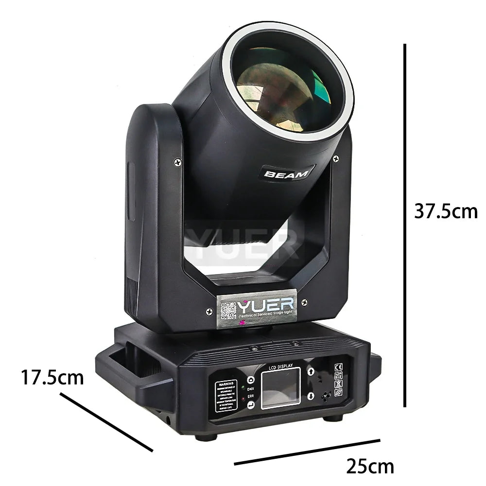 projecteur scène professionnel led 200w noir moderne effets arc ciel dmx disco