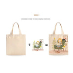 sac main toile coton beige simple sans fermeture éclair normcore minimaliste