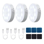 veilleuse led rechargeable sans fil lampe sol blanche moderne détecteur mouvement usb portable