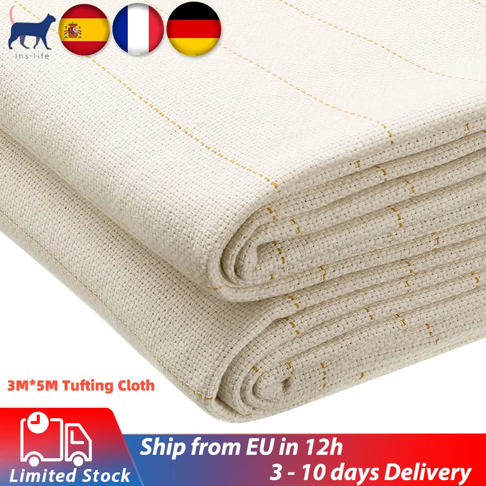 tapisserie moderne tapis rayures dorées tissu polyester coton beige clair