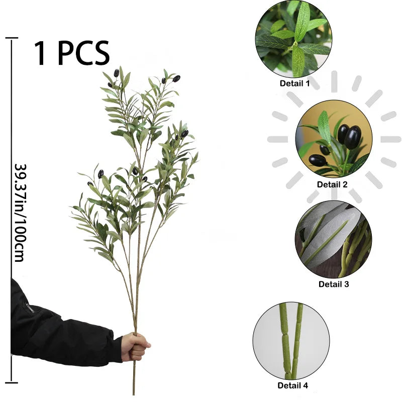 plantes artificielles vertes tronc gris brun moderne decoration intérieure anniversaire exposition sans pot faux