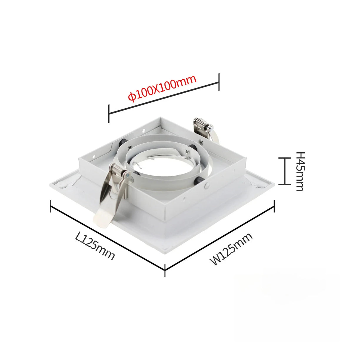 Spot LED moderne noir blanc réglable angle 30° salon chambre cuisine