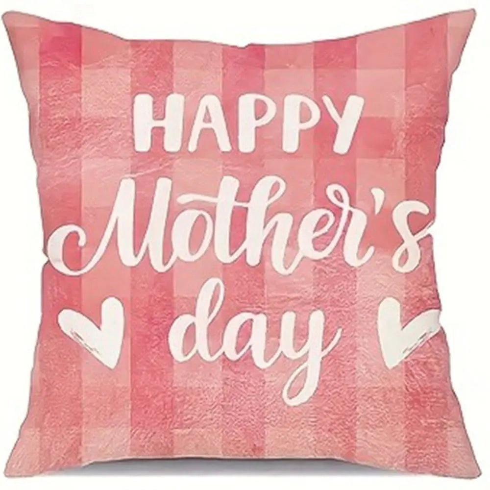 housse coussin imprimé fleurs mère jolie rose clair beige blanc décoratif romantique maison salon
