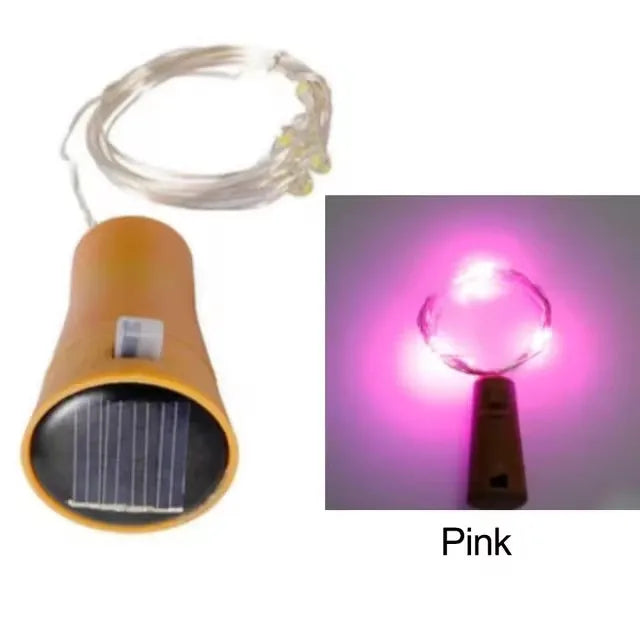 guirlande lumineuse solaire 20 led or noir moderne 2m adhésif transparent
