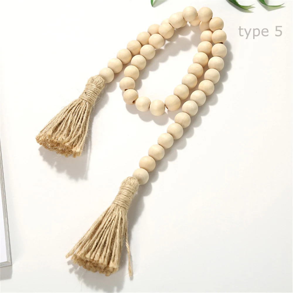 bois rustique cordelette jute naturel mur suspension décoration intérieure bohème éléments nature