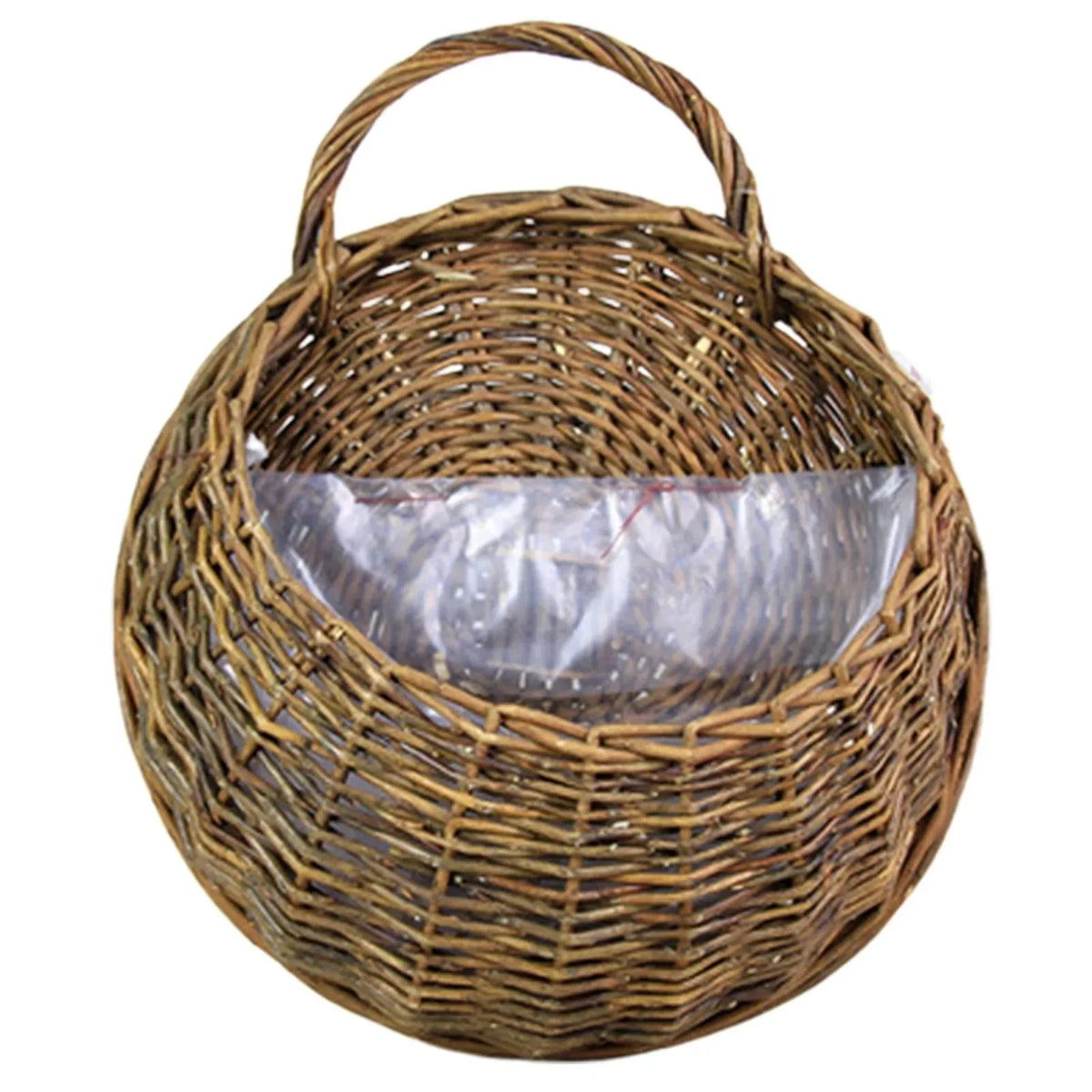 paniers suspendus tressage naturel marron clair marron foncé rustique opacité petits objets réutilisables