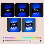 lampe murale led moderne noir blanc bleu vert violet rechargeable minimaliste absRGBO
