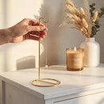 présentoir bijoux métal noir or minimaliste support circulaire crochet anneau rangement clés montres durable
