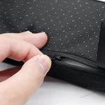 coussin soutien dos tissu noir mousse mémoire forme velcro confortable ergonomique gaming