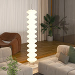 lampe sol moderne blanc base métallique éclairage puissant led directionnelle