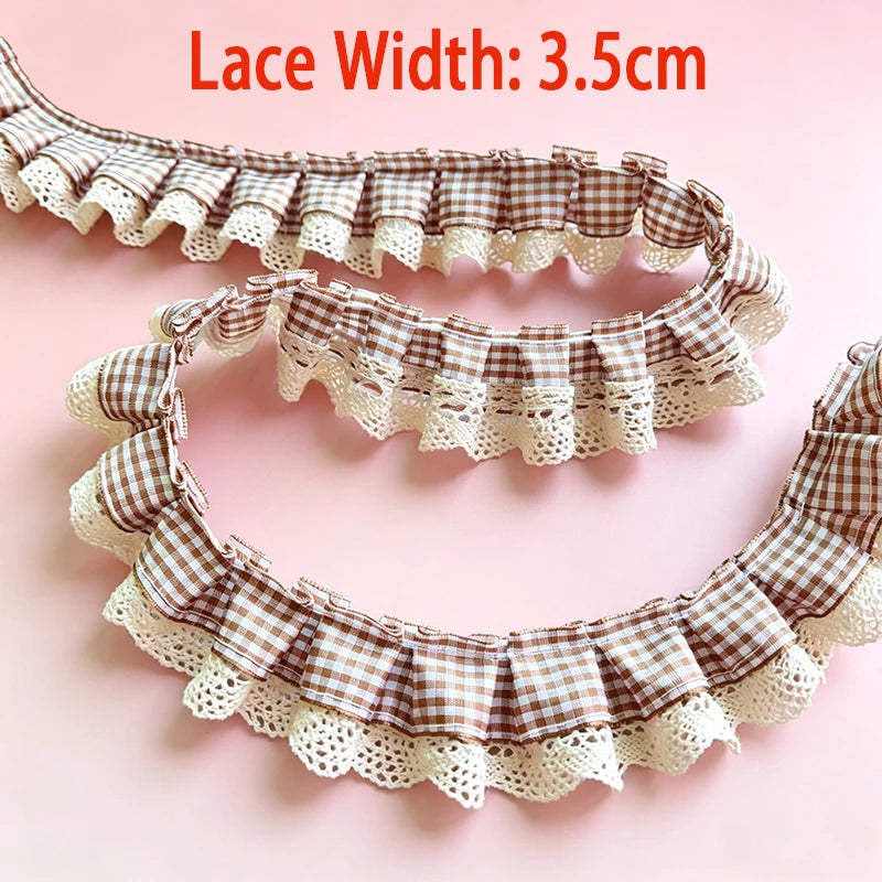 Ruban franges carreaux dentelle élastique vintage rouge bleu rose violet noir decoration mariage intérieur