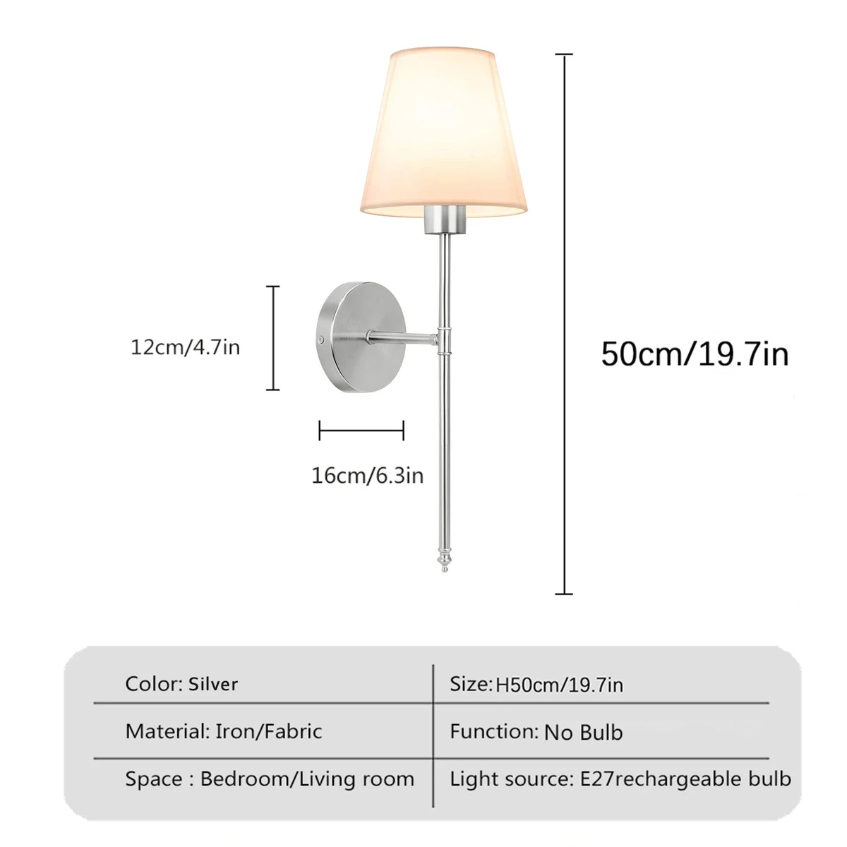 lampe murale moderne or blanc rechargeable rgb vis minimaliste led abatjour