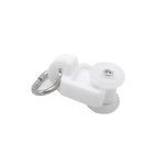 rideau roulette blanc moderne transparent anneaux métalliques auto fenetre batterie électronique 20pcs