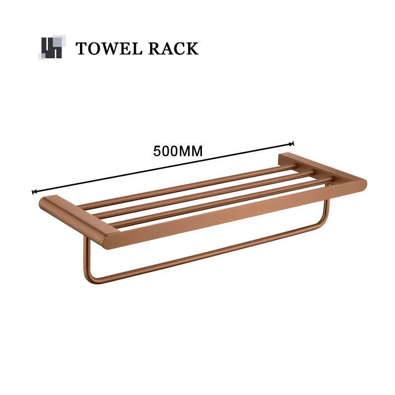 ensemble accessoires salle bain moderne or rose porte serviette savon gobelet mural