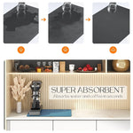 tapis cuisine noir absorbant antiderrapant séchage rapide moderne évier machine