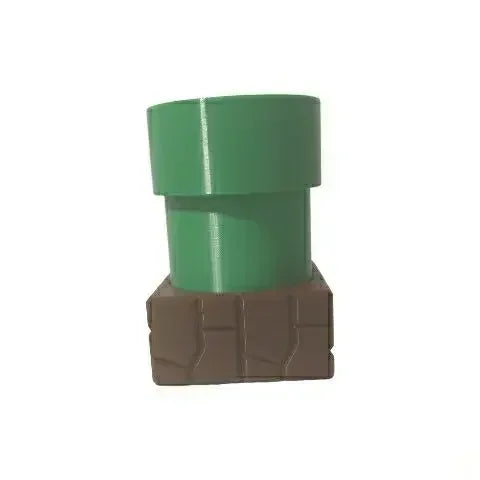 pots fleurs dessin animé mario tuyaux vert blocs briques plante verteDecorationGeekLudiqueImpression3D