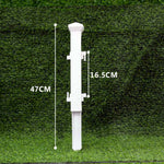 clôture jardin blanche moderne fixations barreaux poteaux dimensions diverses transparente