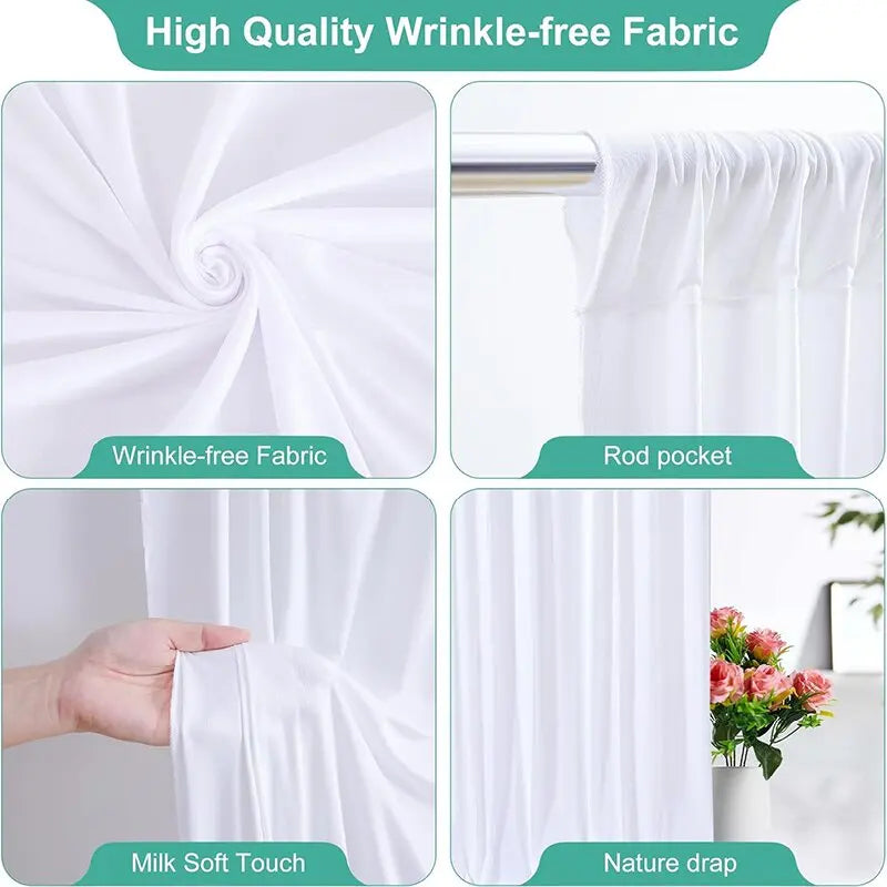 rideau fond blanc rose plissé drapé classique maison opacité tringle decoration