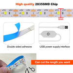 ruban led blanc blanc chaud moderne adhésif 5v 2700k 10000k 60leds/m 50000heures usb led
