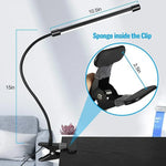 lampe led flexible noir gooseneck ajustable lecture chevet étudiant chambre