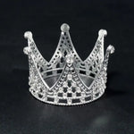 décoration gâteau couronne or argent cristaux topper anniversaire mariage fête élégant baroque