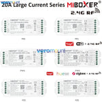 contrôleur led zigbee 3.0 wifi rgb rgbw rgb+cct 20a max charge moderne blanc