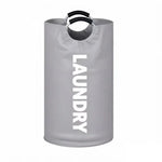 panier linge pliable oxford beige noir imprimé laundry moderne pratique anneaux métalliques poignées