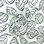 tissu imprimé sport boules baseball basket football coton polyester bricolage couture décoration maison