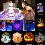 ampoules led sous marines 16 couleurs transparentes opalescentes piscine télécommande moderne