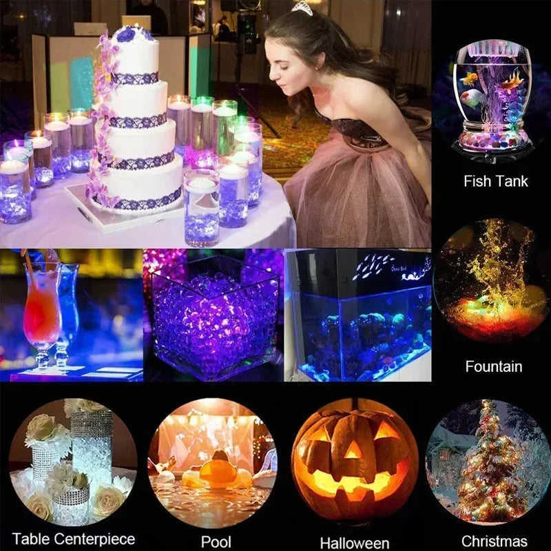 ampoules led sous marines 16 couleurs transparentes opalescentes piscine télécommande moderne