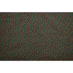tissu polyester jacquard motif feuilles vert foncé rouge rustique épais texturé plié bricolage automne