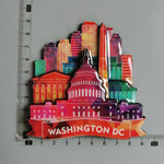 aimant réfrigérateur décoration voyage monuments américains villes californie souvenir magnetique pvc souple graphique