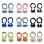boucles rideaux moderne aimant puissant tissé opacité bleu rose marron attachement chambre salon cuisine