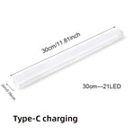 veilleuse led rechargeable détecteur mouvement adhésif blanc blanc chaud moderne port usb type