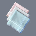 serviettes poche femmes 100 coton rayures colorées classiques 29cm 29cm