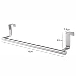 porte serviettes mural acier inoxydable moderne clips cuisine rayures grises geometriques