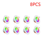 Spot LED Blanc Multicolore Compatible Bluetooth Fixation Vis Moderne 10W 113x50mm