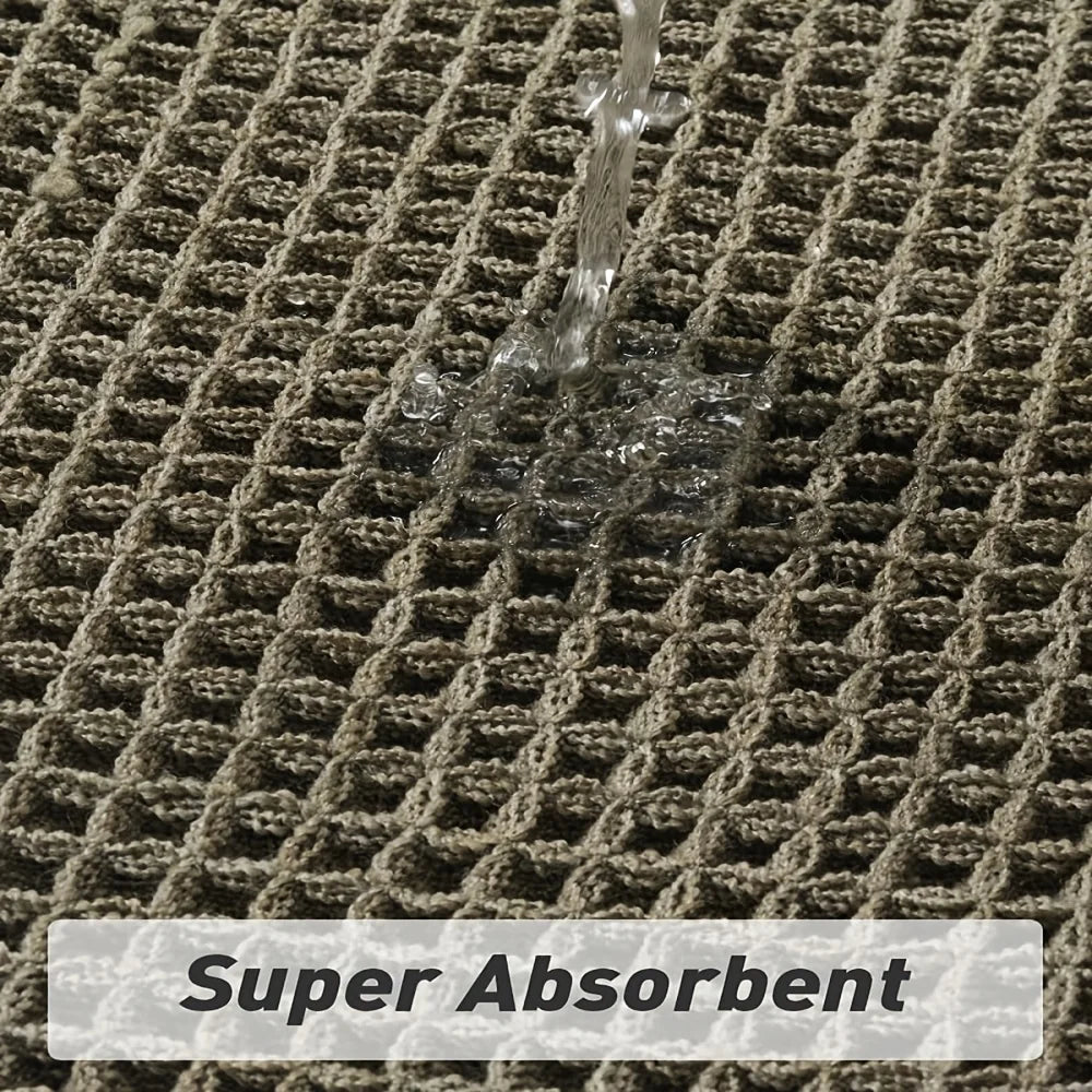 tapis bain absorbant anti dérapant coton moderne beige clair maille fine franges bord salle