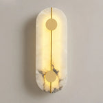 lampe murale moderne marbre blanc gris doré éclairage chambre salon étude entrée