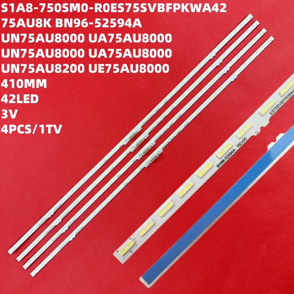 bande led rétro éclairage blanc bleu moderne télévision 110 240v 42led aluminium